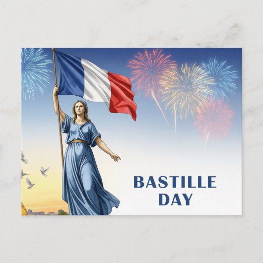 Bastille Day Briefkaart (Voorkant)