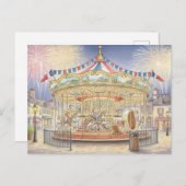 Bastille Day Briefkaart (Voorkant / Achterkant)