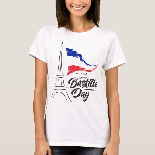 Bastille Day, Eiffeltoren T-shirt (Voorkant)