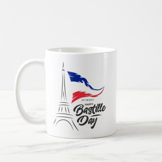 Bastille Day, Eiffeltoren T-shirt Koffiemok (Links)