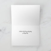 Bastille Day met Red Edited Pinecone Branch Kaart (Binnen)
