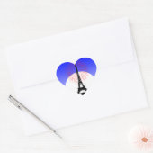 Bastille Day Parijs Hart Sticker (Envelop)