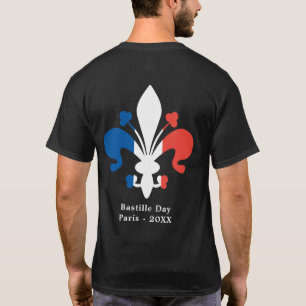 Bastille Day Paris Frankrijk 14 Juillet Custom Tex T-shirt