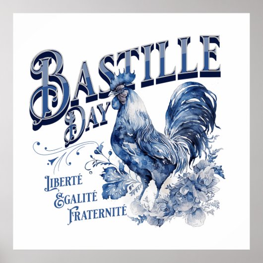 Bastille Day Rooster Poster (Voorkant)