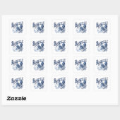 Bastille Day Rooster Vierkante Sticker (Vel)