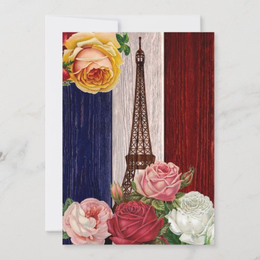 Bastille Day Rozen Kaart (Achterkant)