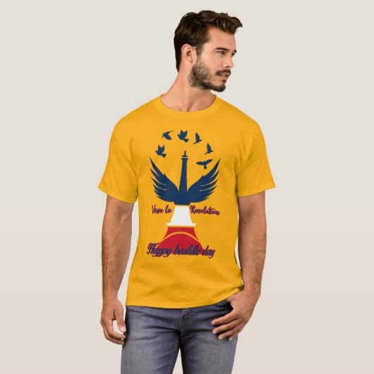 BASTILLE DAY T-SHIRT ONTWERP (Voorkant volledig)
