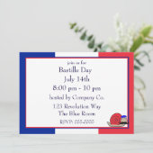 Bastille Franse slak dragen baret uitnodiging (Staand voorkant)