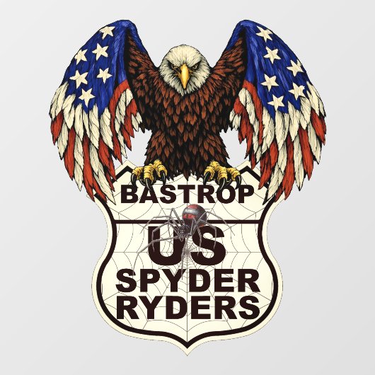 Bastrop-hoofdstuk - Decal Eagle-logo (Vel)