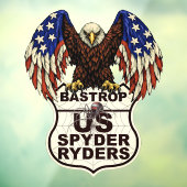 Bastrop-hoofdstuk - Decal Eagle-logo (Vel 3)