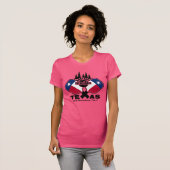 Bastrop Pickleball, Texas (donkere shirten) T-Shir T-shirt (Voorkant volledig)