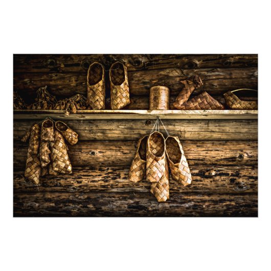 Bastschoenen voor verkoop foto afdruk (Voorkant)