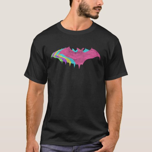 Bat 80s Colors 1980s T-shirt (Voorkant)