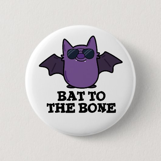 Bat aan de bottenschunnij ronde button 5,7 cm (Voorkant)