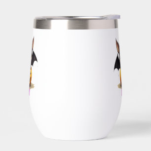 Bat adorable sur Citrouille mignonne Halloween Déc