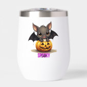 Bat adorable sur Citrouille mignonne Halloween Déc (Avant)