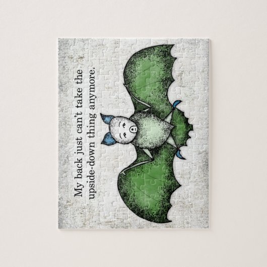 Bat Avec Un Mauvais Arrière Jigsaw Puzzle Puzzle (Vertical)
