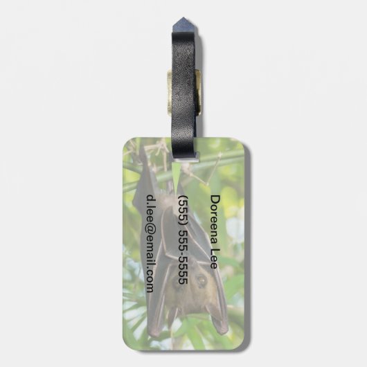 Bat Bagagelabel (Achterkant verticaal)