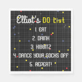 Bat Bar Mitzvah Game On Servet (Voorkant)