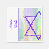 Bat Bar Mitzvah Paper Napkins Servetten (Voorkant)