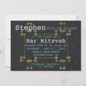 Bat Bar Mitzvah Sortie de cette Invitation Mondial (Devant)