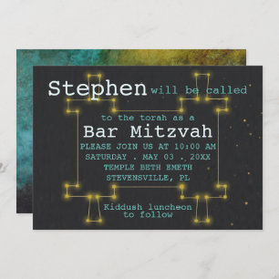 Bat Bar Mitzvah Sortie de cette Invitation Mondial