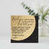 Bat Bar Mitzvah uit dit World 2 Square Invite (Staand voorkant)