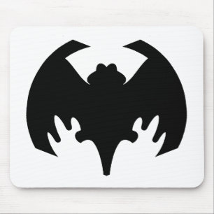 Bat Black Het museum Zazzle geschenken Muismat
