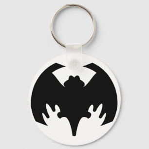 Bat Black Het museum Zazzle geschenken Sleutelhanger