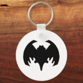 Bat Black Het museum Zazzle geschenken Sleutelhanger (Voorkant)