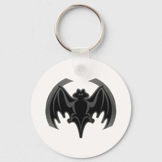 Bat Black In het MUSEUM Zazzle Gifts Sleutelhanger (Voorkant)