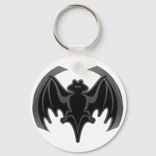 Bat Black In het MUSEUM Zazzle Gifts Sleutelhanger (Voorkant)