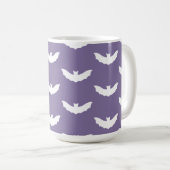 Bat blanc Halloween Mug (Devant droit)