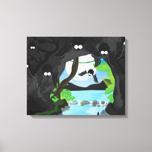 Bat Cave Canvas Afdruk