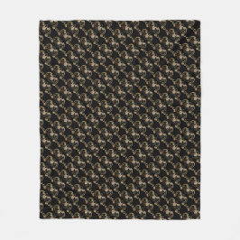 Bat Chinese Sybol Fleece Blanket Deken