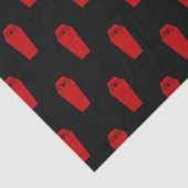 Bat Coffin Tissuepapier (Detail)