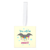 Bat Craving Lollipops Kubus Ornament (Voorkant)