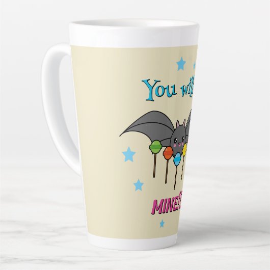Bat Craving Lollipops Latte Mok (Linkerhoek)