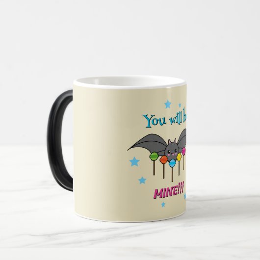 Bat Craving Lollipops Magische Mok (Voorkant links)