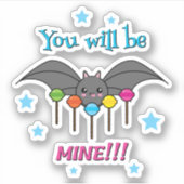 Bat Craving Lollipops Sticker (Voorkant)