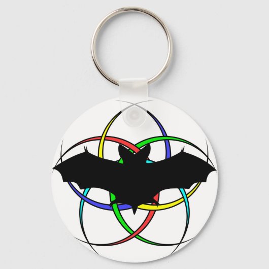 Bat Crescent Design Sleutelhanger (Voorkant)