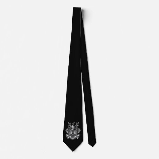 Bat Crest Grijs - Stropdas #1 (Voorkant)
