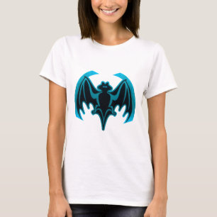 Bat Cyan Het museum Zazzle geschenken T-shirt
