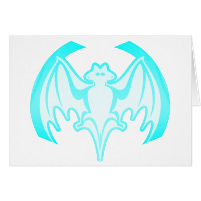 Bat Cyan Inv Le MUSÉE Zazzle Cadeaux (Devant horizontal)