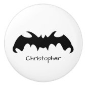 Bat Design Personalised Keramische Knop (Voorkant)