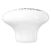 Bat Design Personalised Keramische Knop (Zijkant)