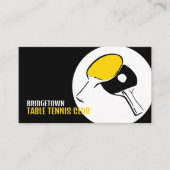 Bat Design, Table Tennis Club, Instructor Visitekaartje (Voorkant)