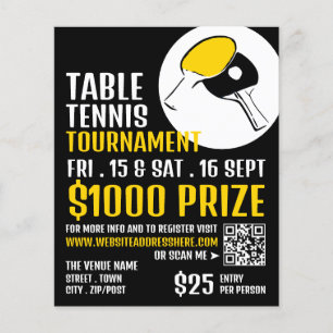 Bat Design, Tennis Tournament Flyer