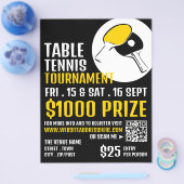 Bat Design, Tennis Tournament Flyer (Enkel)