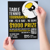 Bat Design, Tennis Tournament Flyer (Hand)